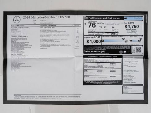 Used 2024 Mercedes-Benz Maybach EQS 680 4MATIC image 82