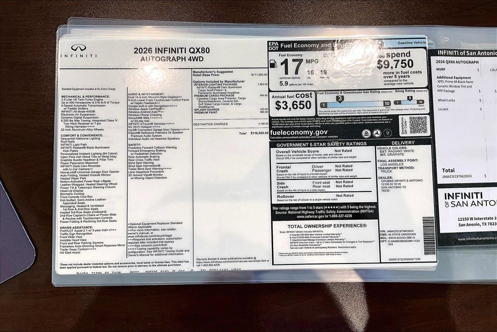 New 2026 INFINITI QX80 Autograph AWD/4WD image 46