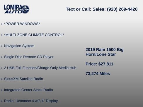 Used 2019 RAM 1500 Big Horn AWD/4WD image 11