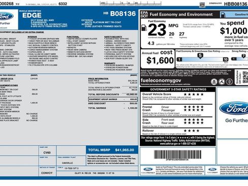 Used 2017 Ford Edge SEL w/ Equipment Group 201A AWD/4WD image 25