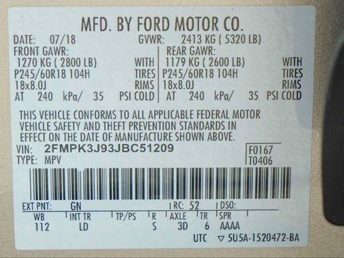 Used 2018 Ford Edge SEL w/ Equipment Group 201A FWD image 30