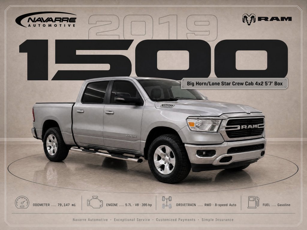 Used 2019 RAM 1500 Big Horn RWD image 1