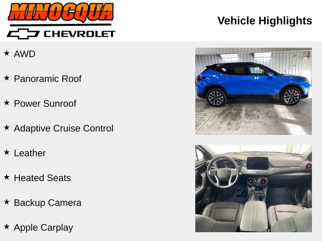 Used 2026 Chevrolet Blazer RS w/ Driver Confidence II Package AWD/4WD image 2