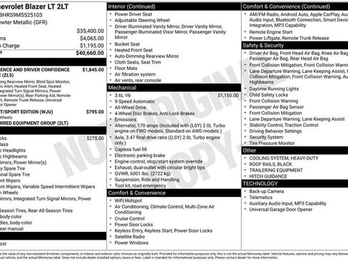 Certified 2021 Chevrolet Blazer LT image 6