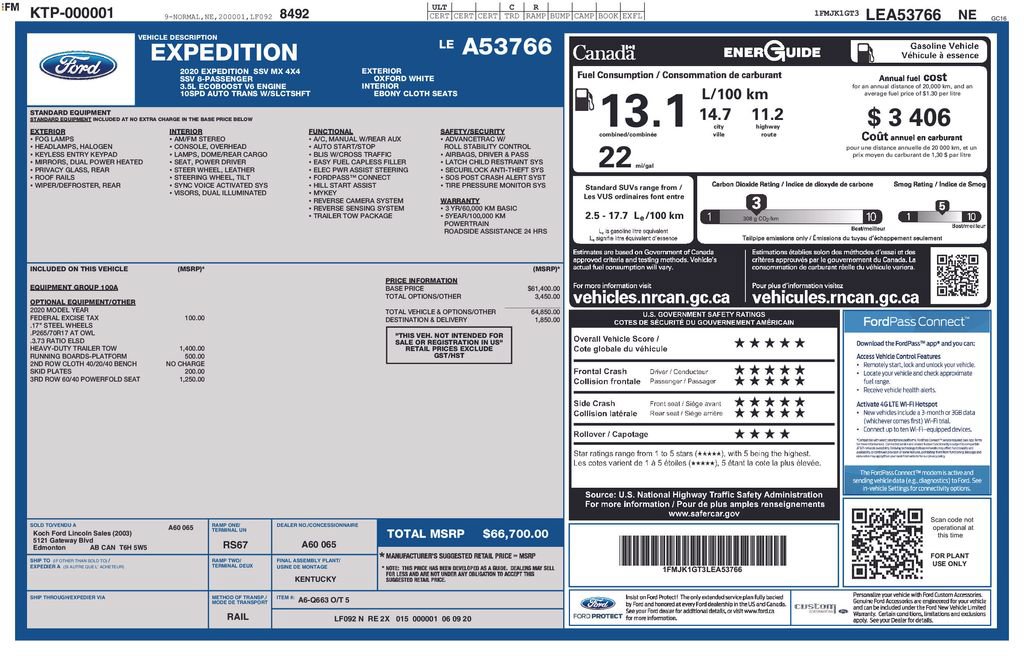 Used 2020 Ford Expedition Max XL AWD/4WD image 9