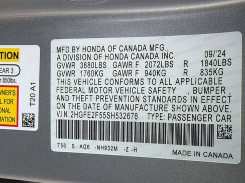 Used 2025 Honda Civic Sport image 25