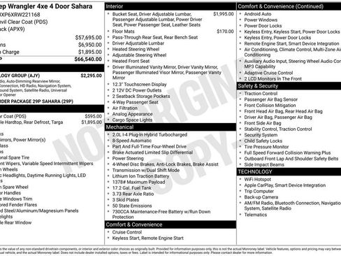 Used 2024 Jeep Wrangler Unlimited Sahara w/ Technology Group AWD/4WD image 2