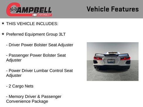 Used 2022 Chevrolet Corvette Stingray Premium Conv w/ Z51 Performance Package image 5