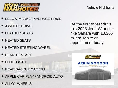Used 2023 Jeep Wrangler Unlimited Sahara w/ Dual Top Group AWD/4WD image 2