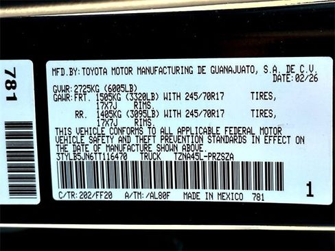 New 2026 Toyota Tacoma SR5 image 24