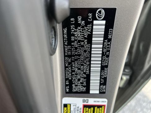 Used 2020 Lexus ES 350 w/ Premium Package FWD image 29