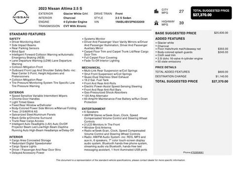 Used 2023 Nissan Altima 2.5 S FWD image 3