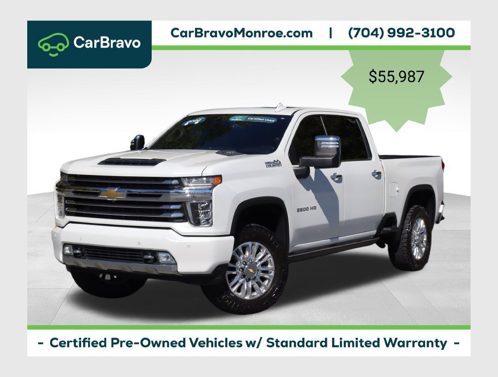 Certified 2022 Chevrolet Silverado 2500 High Country w/ Z71 Off-Road Package AWD/4WD 360° Tour