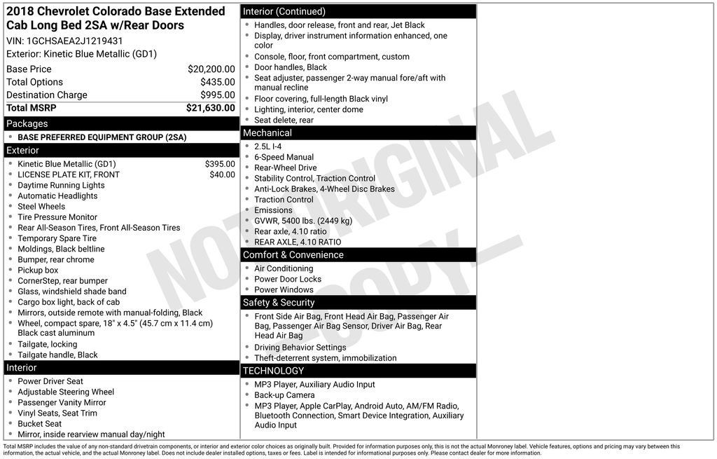 Used 2018 Chevrolet Colorado 2WD Extended Cab image 3