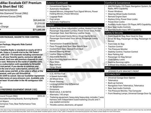 Used 2012 Cadillac Escalade EXT Premium AWD/4WD image 15