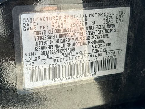 Used 2019 Nissan Sentra SV FWD image 29