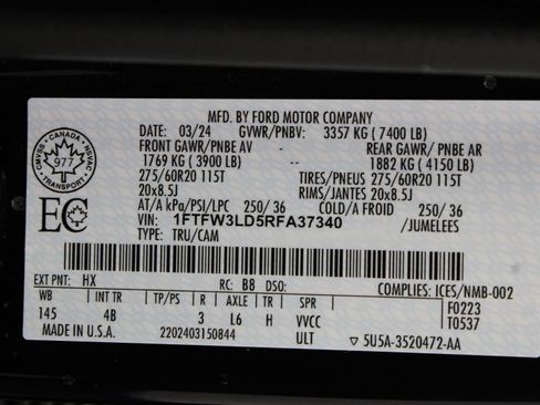 Used 2024 Ford F150 XLT w/ Equipment Group 303A High AWD/4WD image 74