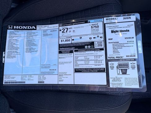 New 2026 Honda HR-V LX image 19