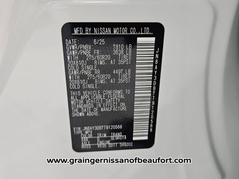 New 2026 Nissan Armada PRO-4X w/ Captain's Chari Seat Package image 14