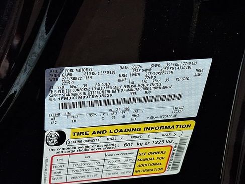 New 2026 Ford Expedition Max Platinum w/ Stealth Appearance Package AWD/4WD image 11