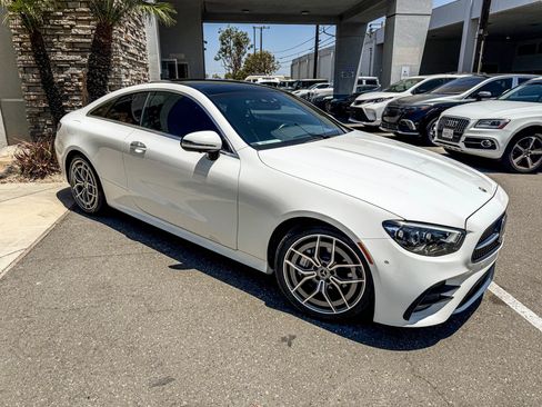 Used 2022 Mercedes-Benz E 450 4MATIC Coupe w/ AMG Line image 2