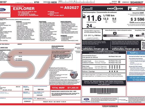 Used 2025 Ford Explorer ST AWD/4WD image 2
