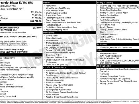 Used 2024 Chevrolet Blazer EV RS image 14