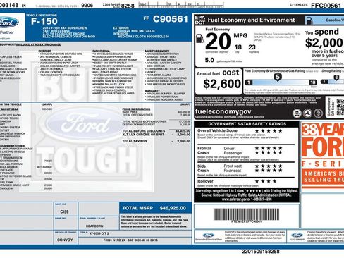 Used 2015 Ford F150 XLT w/ Equipment Group 302A Luxury AWD/4WD image 7