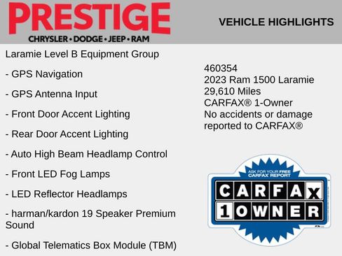 Used 2023 RAM 1500 Laramie AWD/4WD image 4