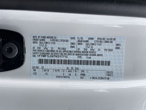 New 2026 Ford F150 XL w/ Equipment Group 103A High image 5