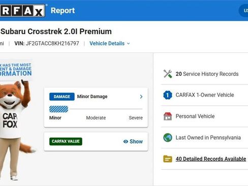 Used 2019 Subaru Crosstrek 2.0i Premium w/ Popular Package #2 AWD/4WD image 3