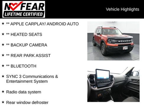 Used 2023 Ford Bronco Sport Big Bend w/ Convenience Package AWD/4WD image 2