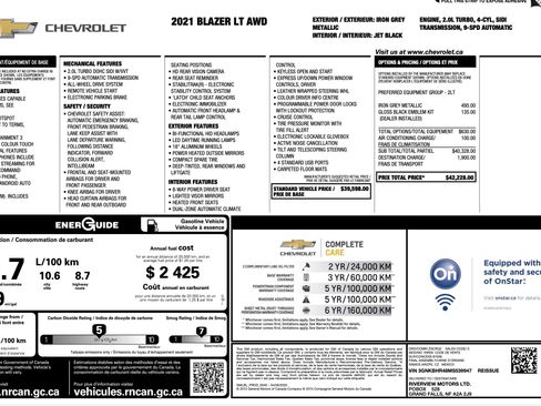 Used 2021 Chevrolet Blazer LT AWD/4WD image 5