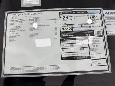 New 2026 Mercedes-Benz E 450 4MATIC Sedan image 4