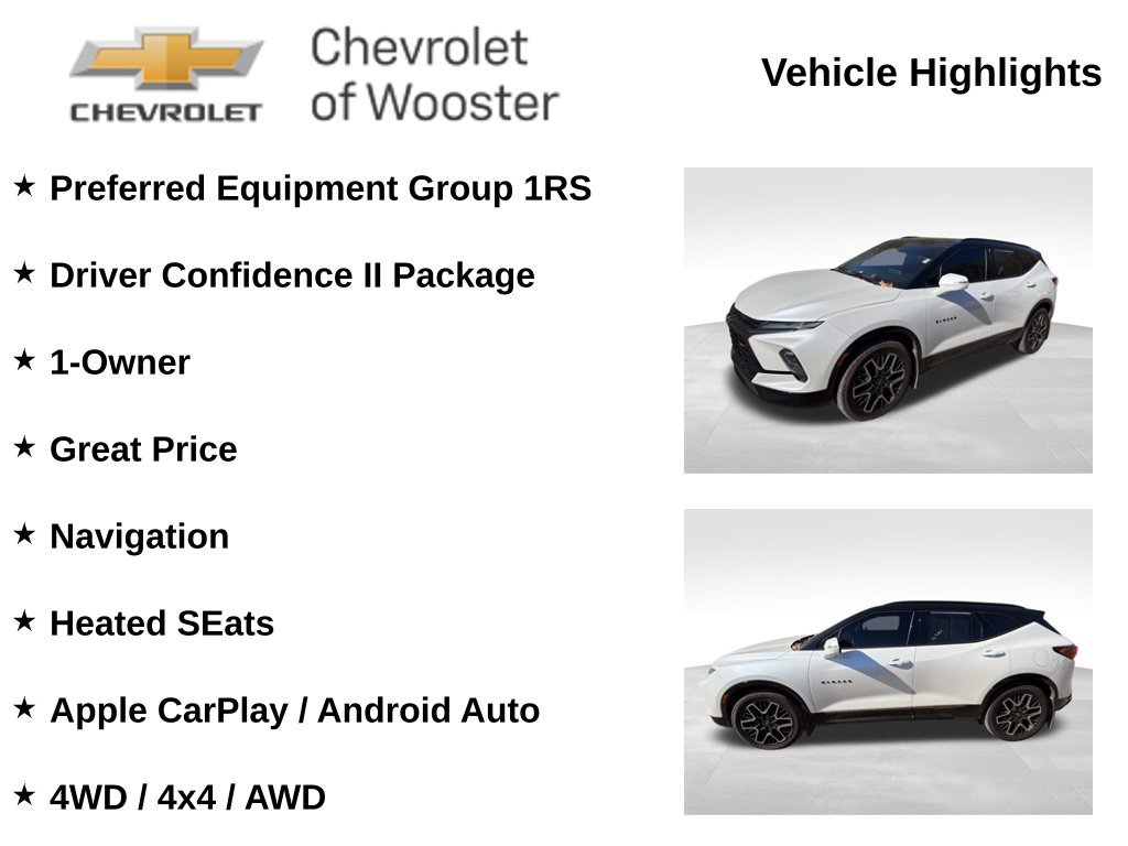 Used 2023 Chevrolet Blazer RS w/ Driver Confidence II Package AWD/4WD image 2