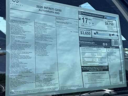 New 2026 INFINITI QX80 Autograph AWD/4WD image 23