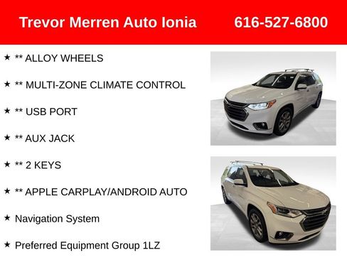 Used 2021 Chevrolet Traverse Premier w/ LPO, Floor Liner Package AWD/4WD image 20