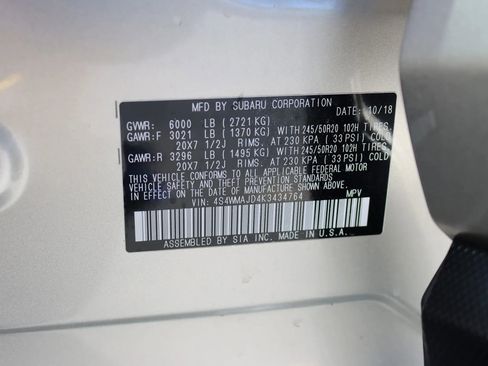 Used 2019 Subaru Ascent Limited image 45