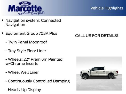 Used 2024 Ford F150 Platinum w/ Equipment Group 703A Plus AWD/4WD image 11