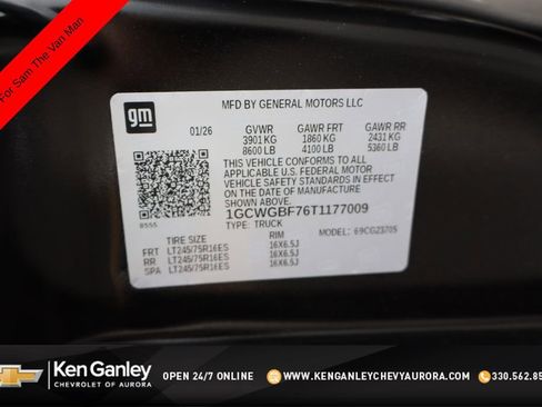 New 2026 Chevrolet Express 2500 Extended w/ Driver Convenience Package RWD image 54