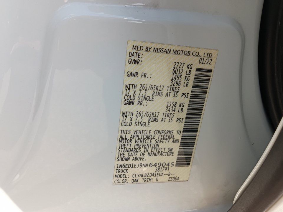 Used 2022 Nissan Frontier SV RWD image 35