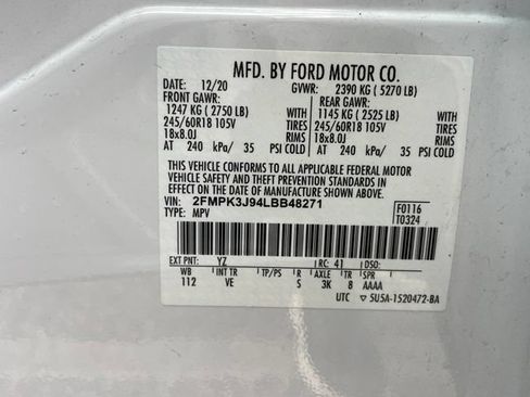 Used 2020 Ford Edge SEL w/ Cargo Accessory Package FWD image 10