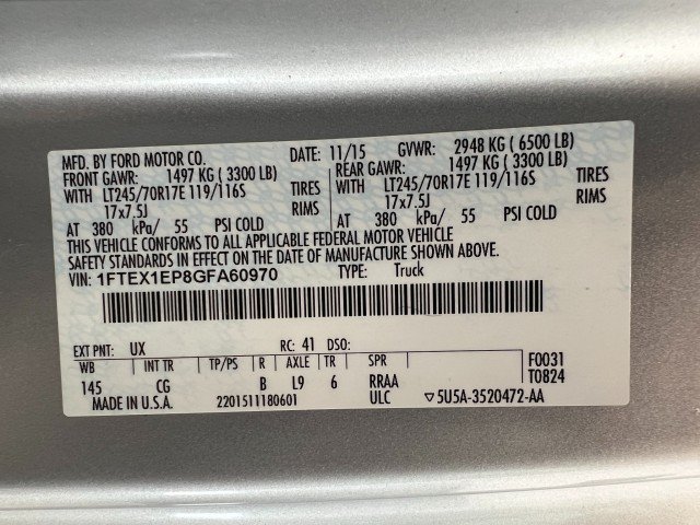 Used 2016 Ford F150 XL w/ Equipment Group 101A Mid AWD/4WD image 22