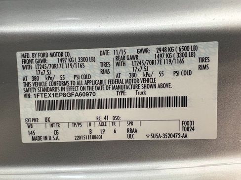 Used 2016 Ford F150 XL w/ Equipment Group 101A Mid AWD/4WD image 22