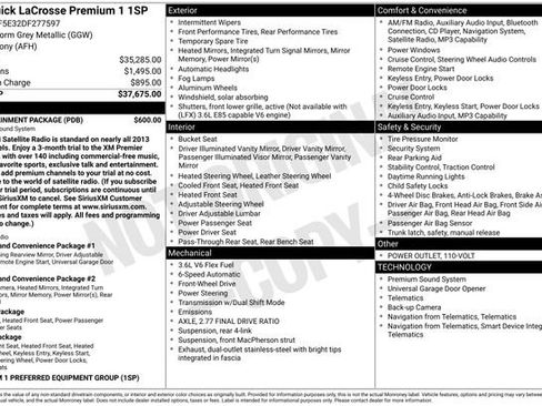 Used 2013 Buick LaCrosse Premium w/ Entertainment Package image 6