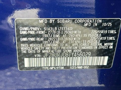 New 2026 Subaru Outback Touring XT image 30