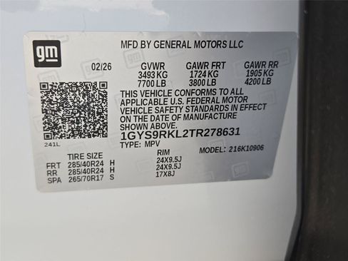 New 2026 Cadillac Escalade ESV Platinum Sport w/ LPO, ONYX Package AWD/4WD image 34