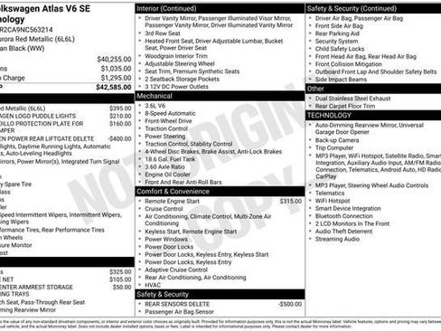 Used 2022 Volkswagen Atlas SE FWD image 33