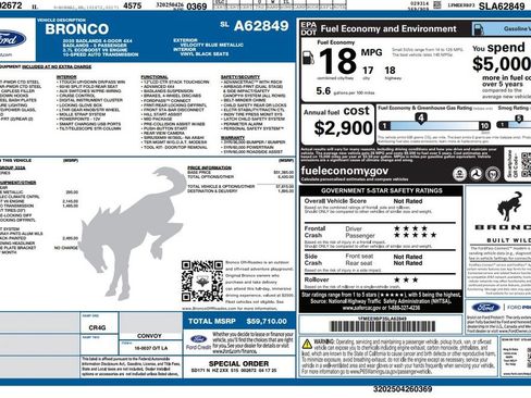 Used 2025 Ford Bronco Badlands AWD/4WD image 4