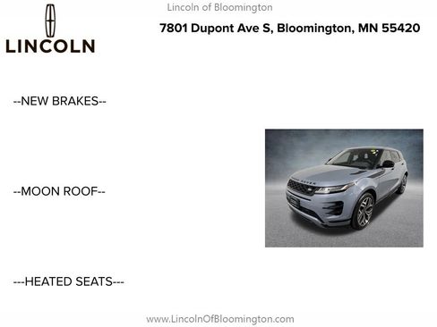 Used 2023 Land Rover Range Rover Evoque R-Dynamic S AWD/4WD image 4
